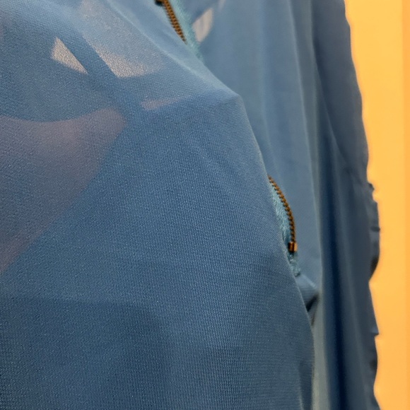 Bisou Bisou Vibrant Blue Layered Mini Dress - Picture 6 of 10